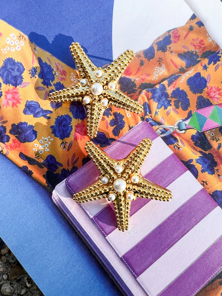 Pearl Starfish Studs
