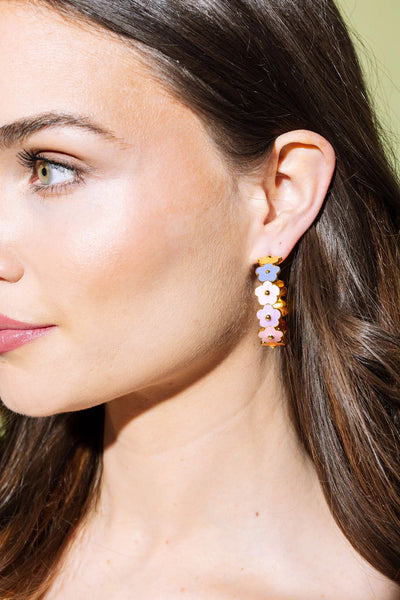 HELLO EDIE // Enamel Flower Hoop