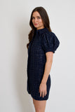 Vivienne Navy Tweed Dress