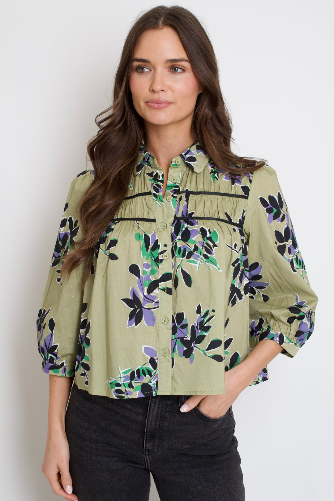 Verdant Leaves Blouse