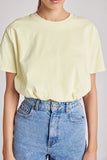 Lemon Bubble Hem Top