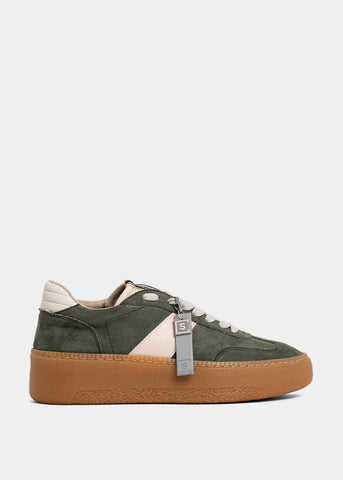 SHUSHOP// Stacey Sneaker in Sage Suede