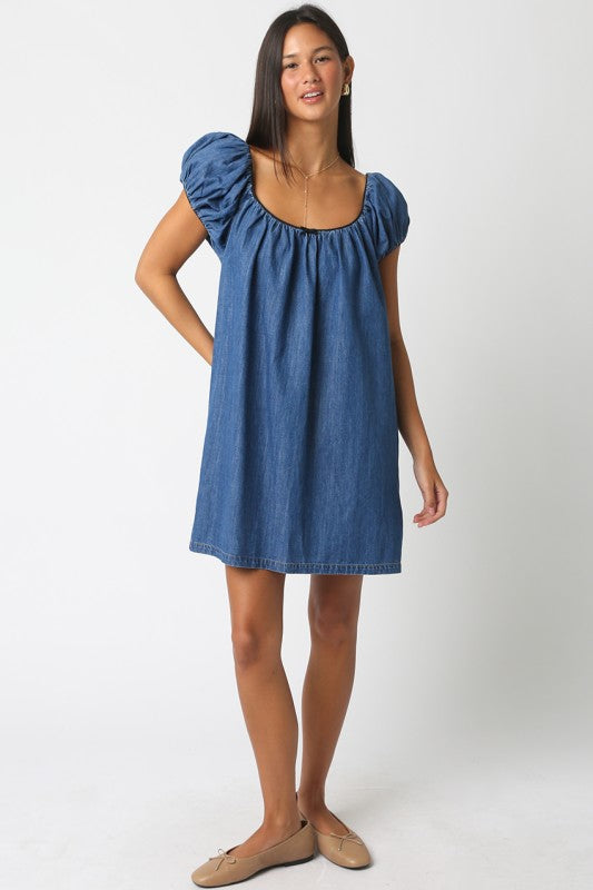 Sasha Denim Babydoll Dress