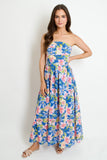 Sunset Petal Sky Maxi Dress