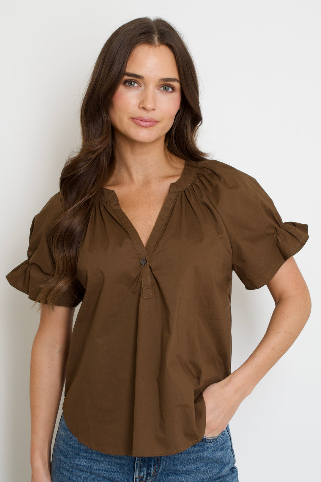 Haylie Ruffle Sleeve Top