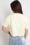 Lemon Bubble Hem Top