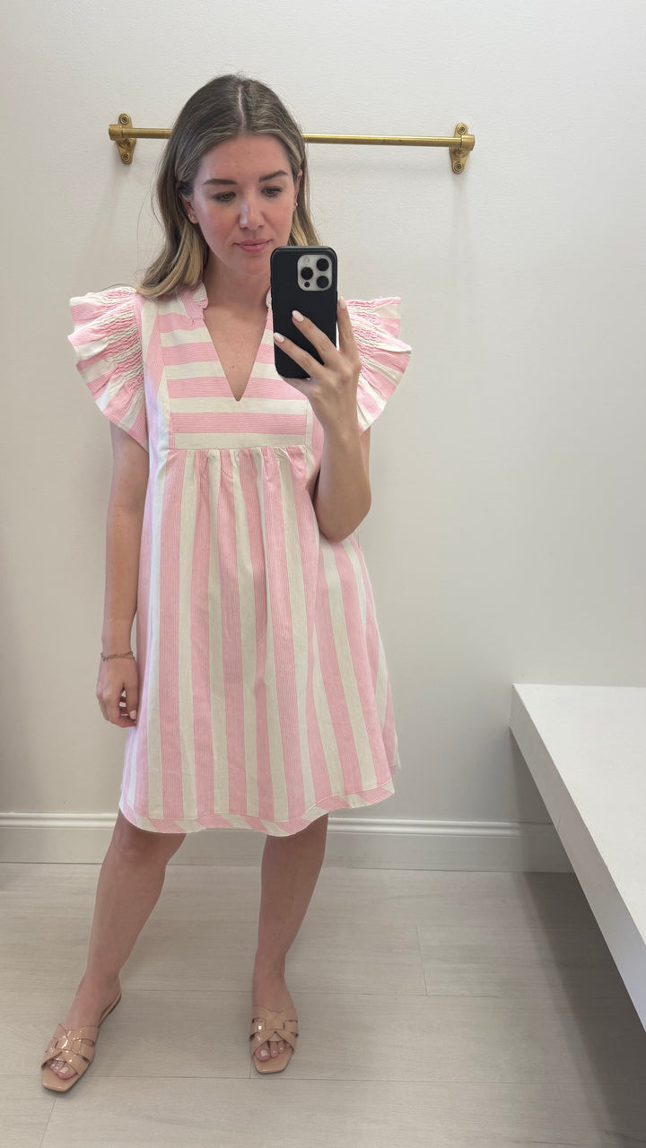 Blush Flutter Dress