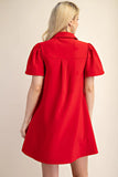 Ruby Button Dress