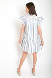 Misty Stripe Linen Dress