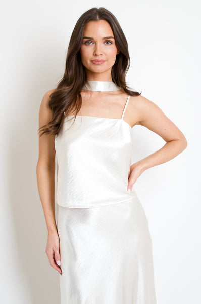 Cyra Neck Tie Top