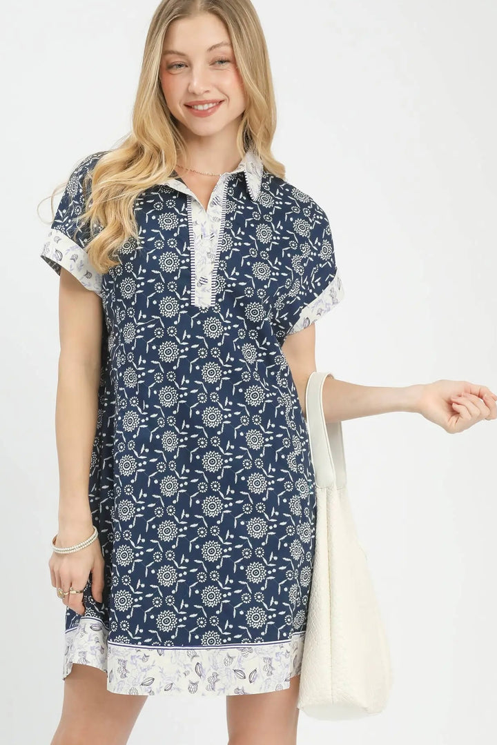 Savannah Tile Mini Dress