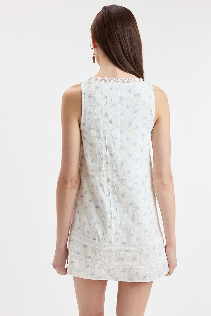 Ditsy Eyelet Babydoll Dress