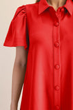 Ruby Button Dress
