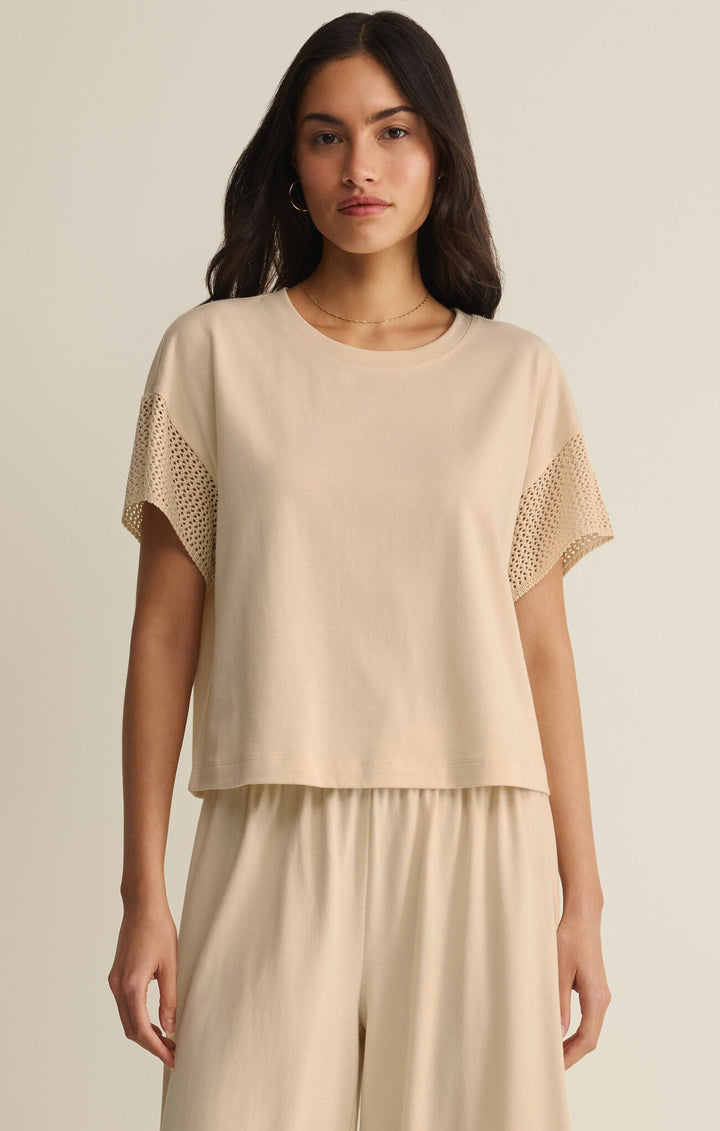 Banyan Crochet Top in Coconut