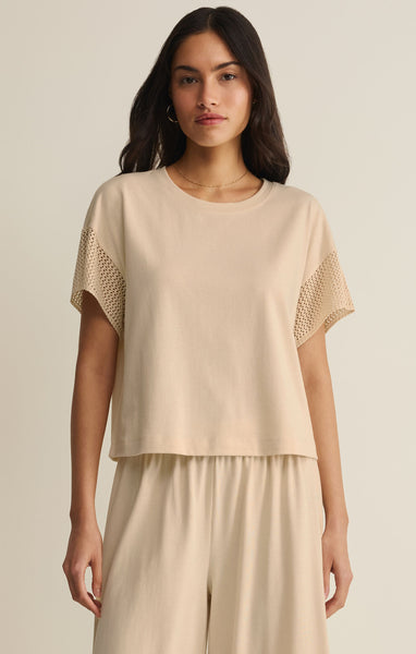 Banyan Crochet Top in Coconut