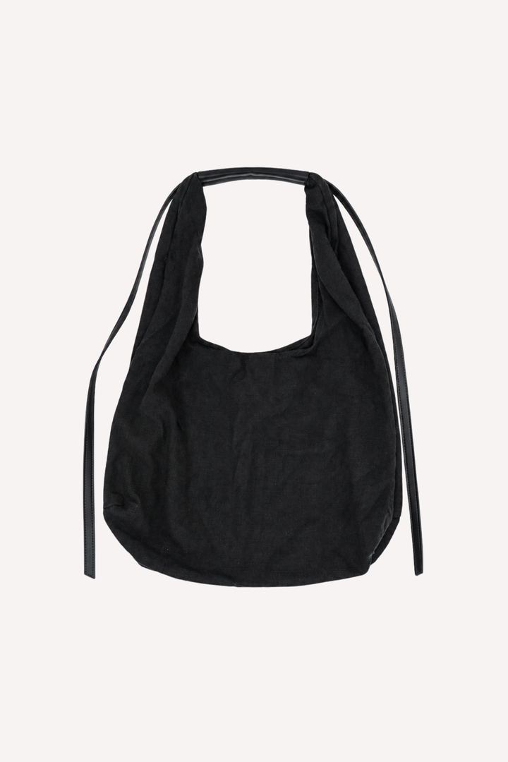 Uma Linen Hobo Bag // black