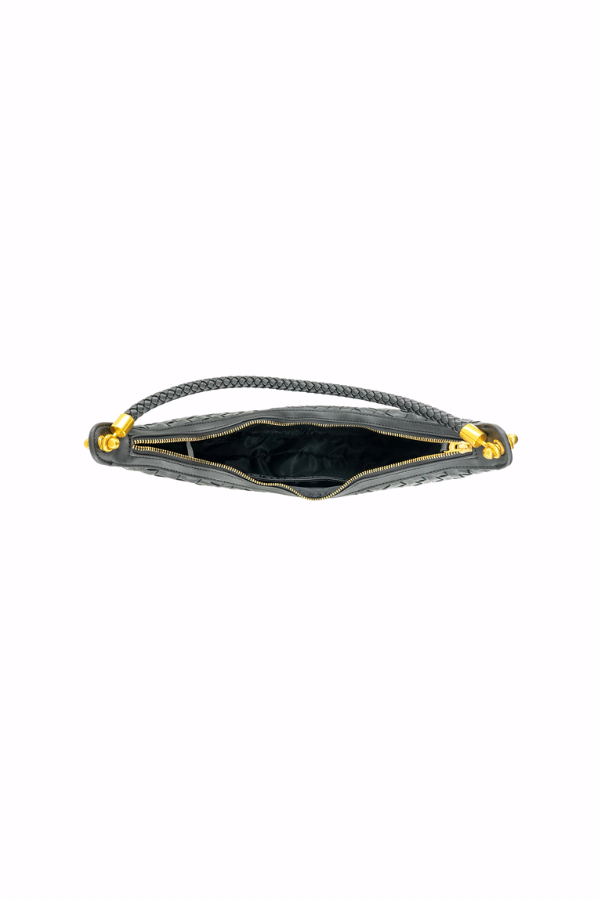 Monaco Woven Bag // black