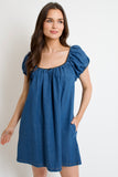 Sasha Denim Babydoll Dress