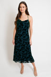 Wisteria Velvet Midi Dress