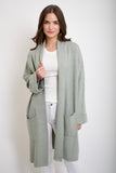 Heather Sage Knit Shacket