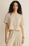 Sway Textured Tee // whisper white