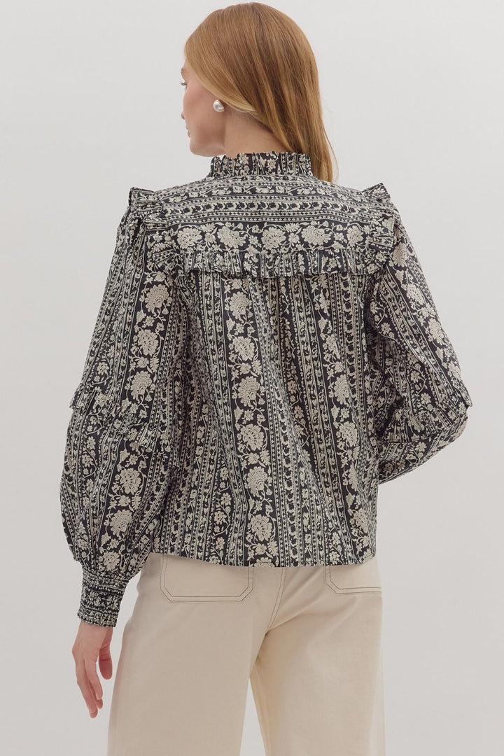 Winter Floral Top