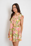 Nicole Tropical Shirt Dress