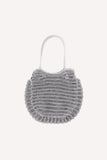 Zahara Woven Bag // silver