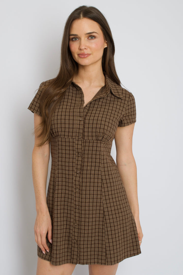 Mackenzie Check Dress