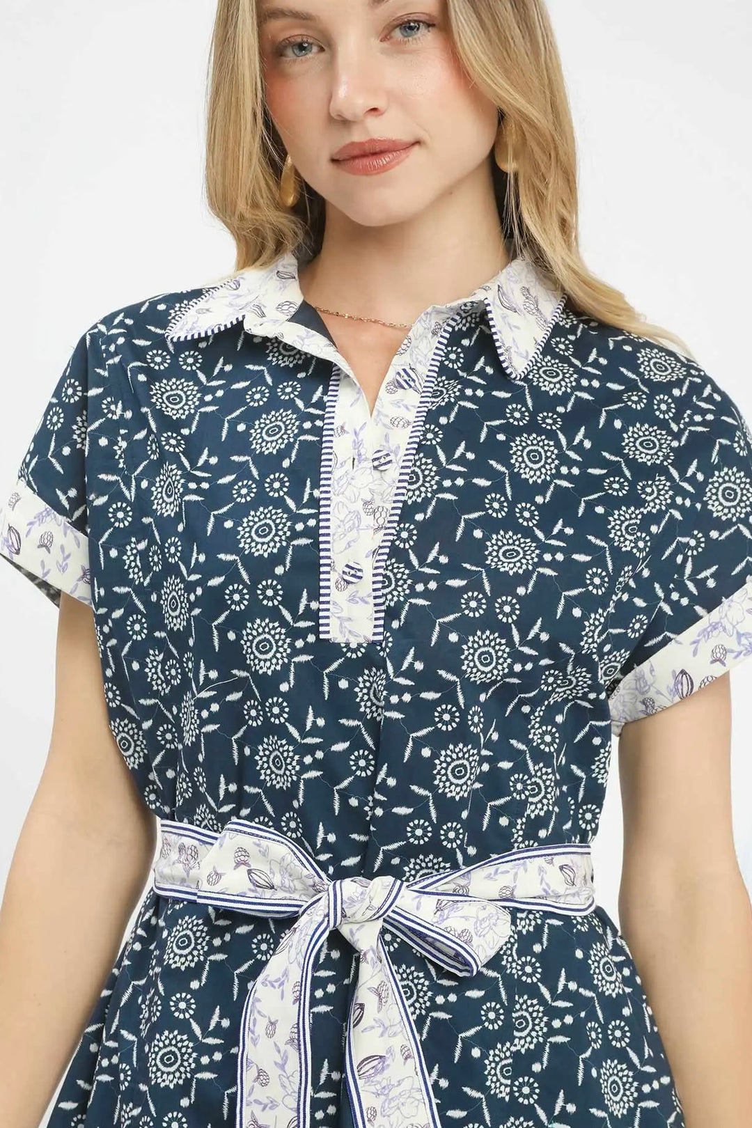 Savannah Tile Mini Dress