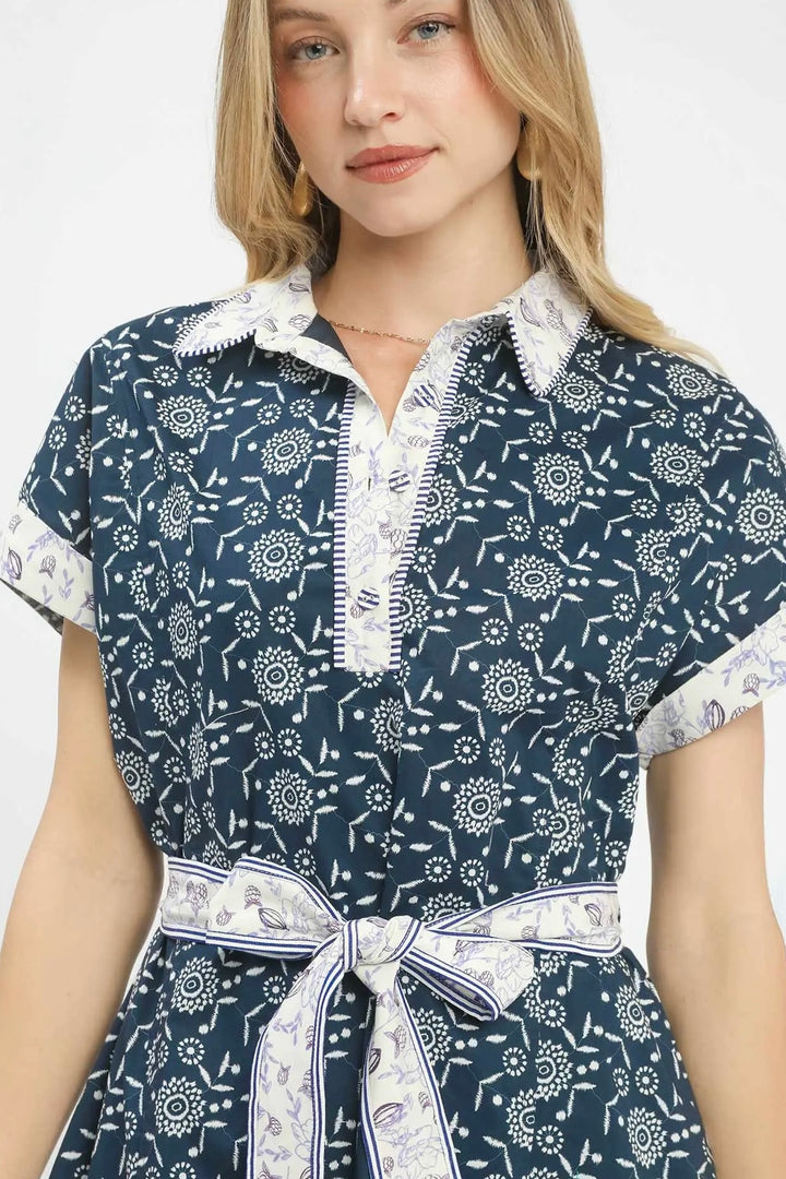 Savannah Tile Mini Dress