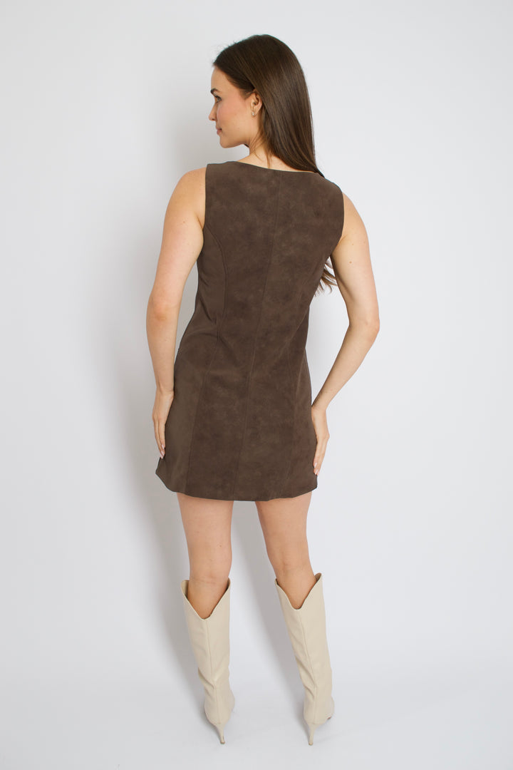 Carina Suede Mini Dress