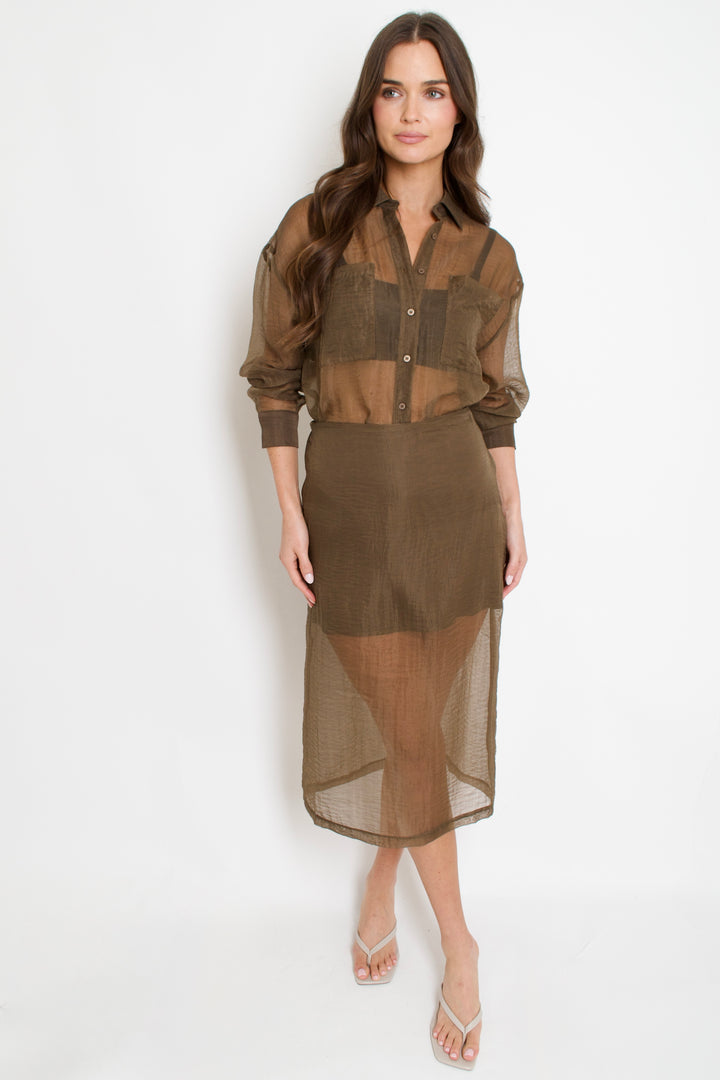 Carlen Sheer Cargo Top