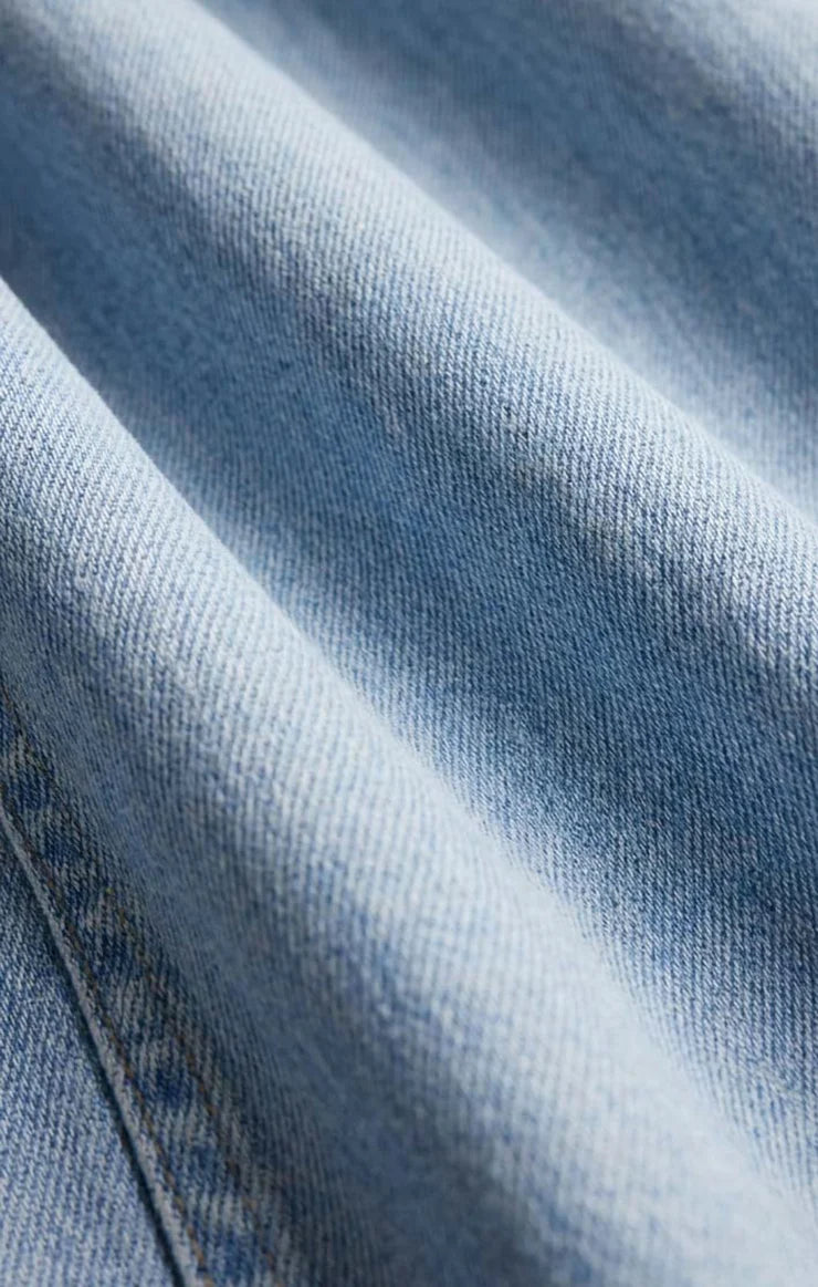 The Show Off Denim High-Rise Bowed