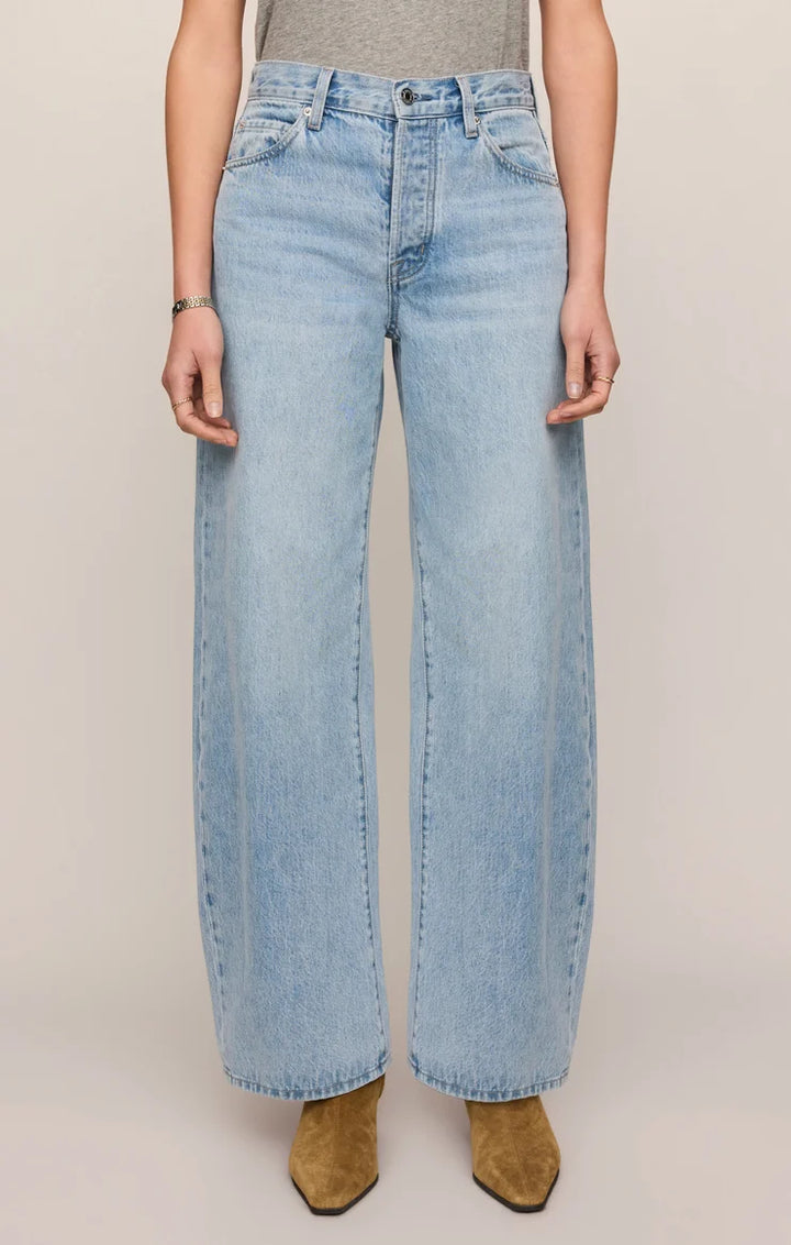 The Show Off Denim High-Rise Bowed