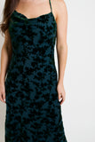 Wisteria Velvet Midi Dress