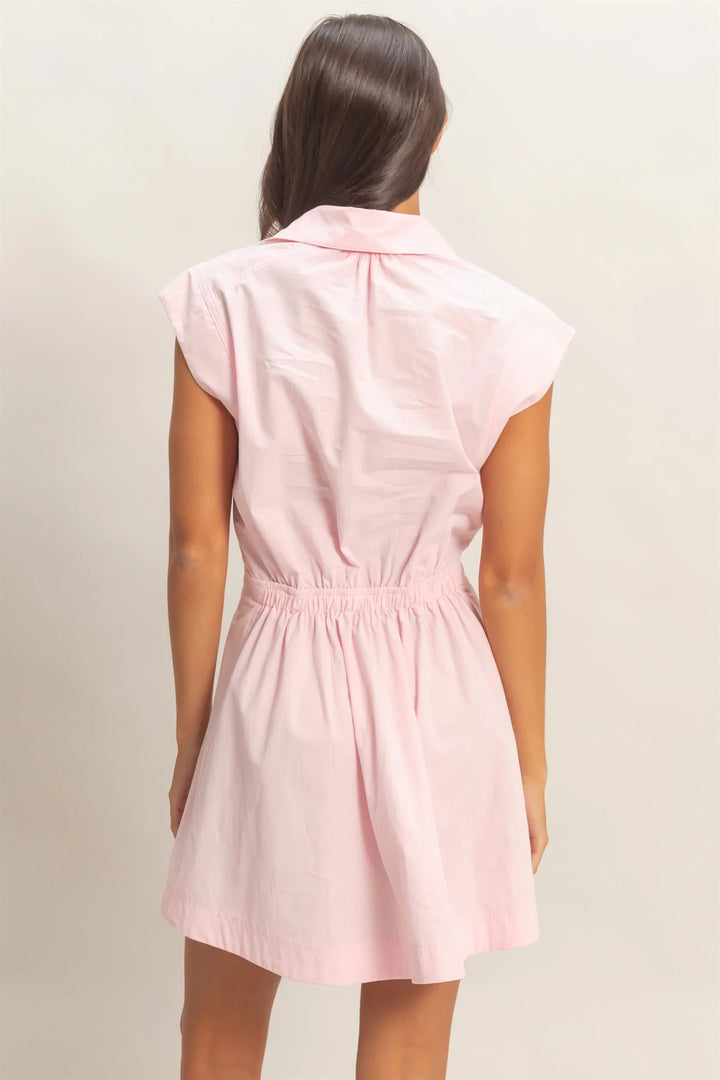 Lottie Mini Dress // pink