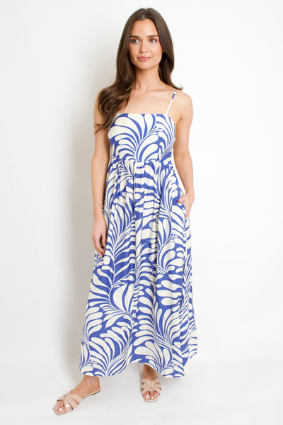 Cycladic Palm Maxi Dress