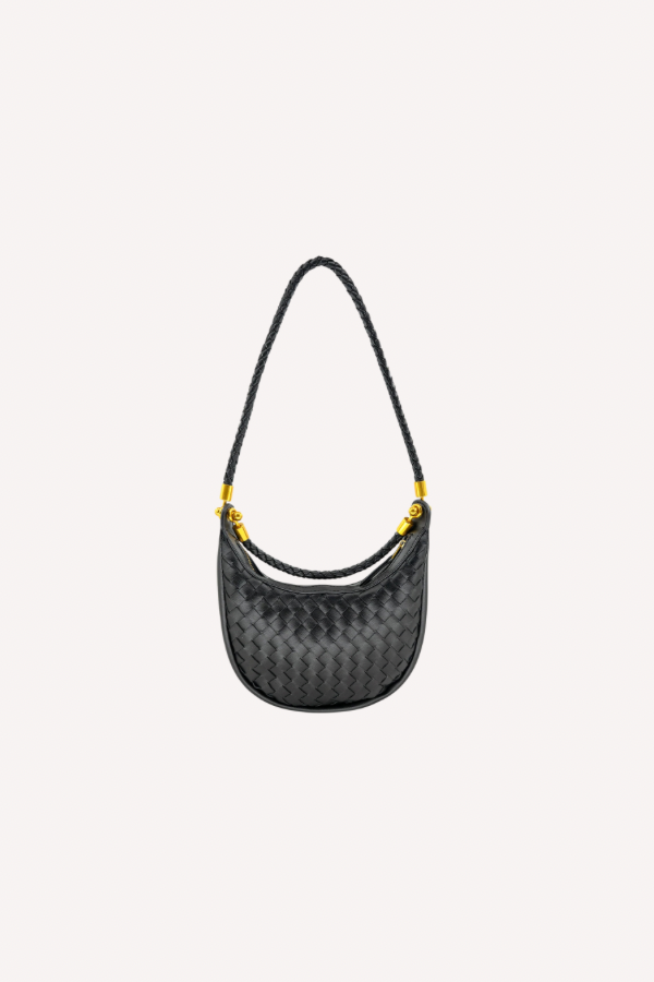 Mini Monaco Woven Bag // black