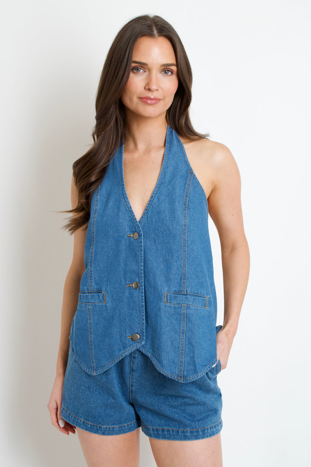 Harbor Ease Pull-on Denim Shorts