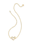 Emery Heart Gold Pendant Necklace