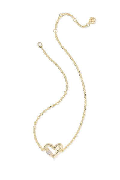 Emery Heart Gold Pendant Necklace