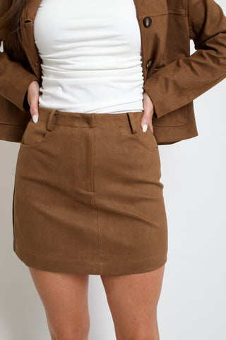 Darry Suede Skirt
