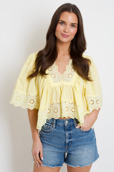 Cora Eyelet Top