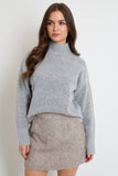 Turtleneck Must Have Sweater // heather grey
