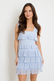 Frill Knit Mini Dress