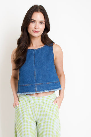 Dafne Denim Top