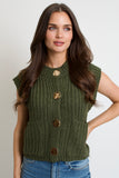 Zoey Knit Vest // olive