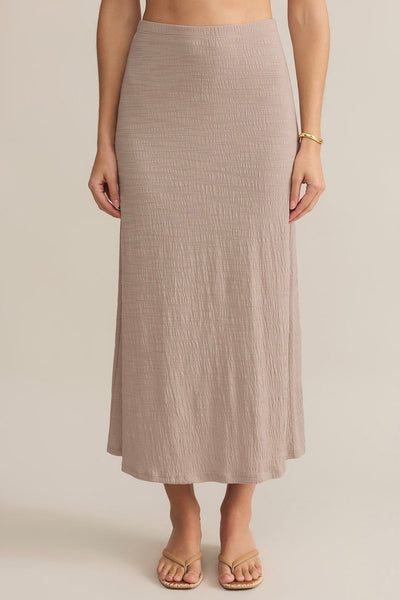 Delavine Textured Midi Skirt
