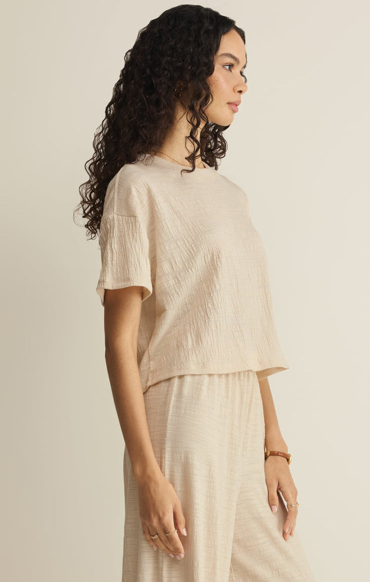 Sway Textured Tee // whisper white